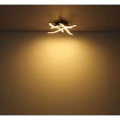 Globo EVITA Deckenleuchte LED Schwarz, Holzoptik, 1-flammig 13 Globo EVITA Deckenleuchte LED Schwarz, Holzoptik, 1-flammig -LED Leuchten Verkäufe globo evita deckenleuchte 67171 20 5