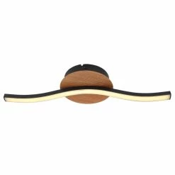 Globo EVITA Deckenleuchte LED Schwarz, Holzoptik, 1-flammig 7 Globo EVITA Deckenleuchte LED Schwarz, Holzoptik, 1-flammig -LED Leuchten Verkäufe globo evita deckenleuchte 67171 6 2