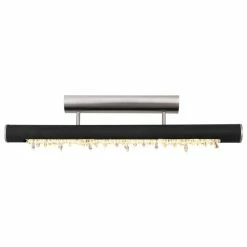 Globo FELICITAS Deckenleuchte LED Nickel-Matt, Schwarz, 1-flammig -LED Leuchten Verkäufe globo felicitas deckenleuchte 15354 15dn 4