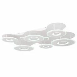 Globo FLAVETTO Deckenleuchte LED Wei&szlig;, 1-flammig, Fernbedienung -LED Leuchten Verkäufe globo flavetto deckenleuchte 48271 100 6