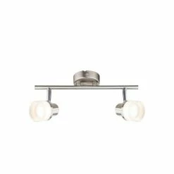 Globo FRISO Deckenspot LED Nickel-Matt, Chrom, 2-flammig -LED Leuchten Verkäufe globo friso deckenspot 56550 2 3