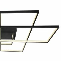 Globo GABRIEL Deckenleuchte LED Schwarz, 1-flammig, Fernbedienung -LED Leuchten Verkäufe globo gabriel deckenleuchte 67227 100b 4