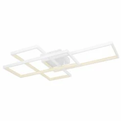 Globo GABRIEL Deckenleuchte LED Wei&szlig;, 1-flammig, Fernbedienung