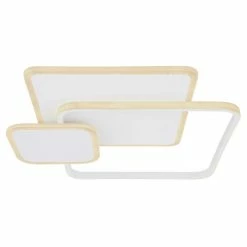 Globo GERALD Deckenleuchte LED Wei&szlig;, 1-flammig -LED Leuchten Verkäufe globo gerald deckenleuchte 48015 60sh 3