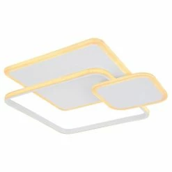 Globo GERALD Deckenleuchte LED Wei&szlig;, 1-flammig -LED Leuchten Verkäufe globo gerald deckenleuchte 48015 60sh 5