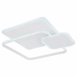 Globo GERALD Deckenleuchte LED Wei&szlig;, 1-flammig -LED Leuchten Verkäufe globo gerald deckenleuchte 48015 60sh 6