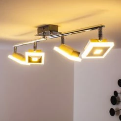 Globo GEROLF Deckenstrahler LED Chrom, 5-flammig -LED Leuchten Verkäufe globo gerolf deckenstrahler 56111 4 14