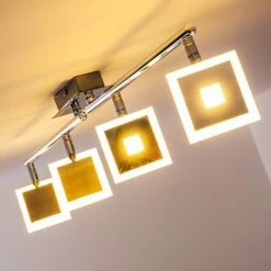 Globo GEROLF Deckenstrahler LED Chrom, 5-flammig -LED Leuchten Verkäufe globo gerolf deckenstrahler 56111 4 15