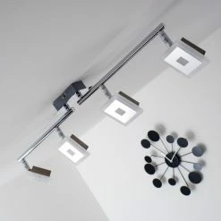 Globo GEROLF Deckenstrahler LED Chrom, 5-flammig -LED Leuchten Verkäufe globo gerolf deckenstrahler 56111 4 17