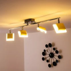 Globo GEROLF Deckenstrahler LED Chrom, 5-flammig -LED Leuchten Verkäufe globo gerolf deckenstrahler 56111 4 4