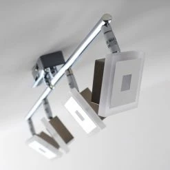 Globo GEROLF Deckenstrahler LED Chrom, 5-flammig -LED Leuchten Verkäufe globo gerolf deckenstrahler 56111 4 5