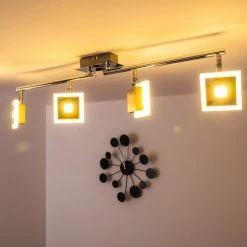 Globo GEROLF Deckenstrahler LED Chrom, 5-flammig -LED Leuchten Verkäufe globo gerolf deckenstrahler 56111 4 8