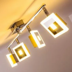 Globo GEROLF Deckenstrahler LED Chrom, 5-flammig -LED Leuchten Verkäufe globo gerolf deckenstrahler 56111 4 9