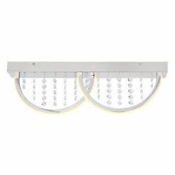 Globo GERT Deckenleuchte LED Wei&szlig;, 1-flammig, Farbwechsler -LED Leuchten Verkäufe globo gert deckenleuchte 67104 14 3