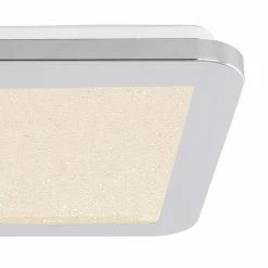 Globo GUSSAGO Deckenpanel LED Chrom, 1-flammig -LED Leuchten Verkäufe globo gussago deckenpanel 41561 12 4