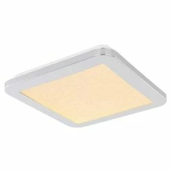 Globo GUSSAGO Deckenpanel LED Chrom, 1-flammig -LED Leuchten Verkäufe globo gussago deckenpanel 41561 12 5