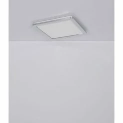 Globo GUSSAGO Deckenpanel LED Chrom, 1-flammig -LED Leuchten Verkäufe globo gussago deckenpanel 41561 18 9