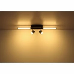 Globo HL Deckenleuchte LED Schwarz, 1-flammig -LED Leuchten Verkäufe globo hl deckenleuchte 17011d 7