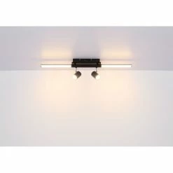 Globo HL Deckenleuchte LED Schwarz, 1-flammig -LED Leuchten Verkäufe globo hl deckenleuchte 17011d 8