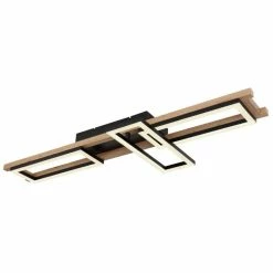 Globo ILLA Deckenleuchte LED Schwarz, Holzoptik, 1-flammig -LED Leuchten Verkäufe globo illa deckenleuchte 67266d1 7