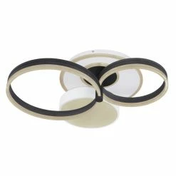 Globo JACK Deckenleuchte LED Schwarz, Wei&szlig;, 1-flammig, Fernbedienung -LED Leuchten Verkäufe globo jack deckenleuchte 48448 48 6