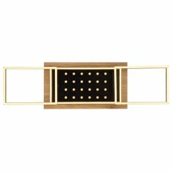 Globo JIMBO Deckenleuchte LED Schwarz, Holz dunkel, 2-flammig -LED Leuchten Verkäufe globo jimbo deckenleuchte 67267 48 3