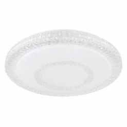 Globo JOLANDA Deckenleuchte LED Wei&szlig;, 1-flammig, Fernbedienung -LED Leuchten Verkäufe globo jolanda deckenleuchte 48492 30 3