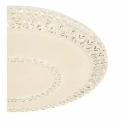 Globo JOLANDA Deckenleuchte LED Wei&szlig;, 1-flammig, Fernbedienung -LED Leuchten Verkäufe globo jolanda deckenleuchte 48492 30 4