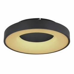 Globo JOLLI Deckenleuchte LED Schwarz, 1-flammig, Fernbedienung -LED Leuchten Verkäufe globo jolli deckenleuchte 41758 30b 7