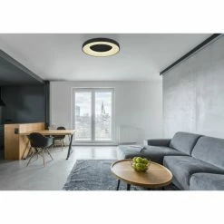 LED Leuchten Verkäufe 32 Globo JOLLI Deckenleuchte LED Schwarz, 1-flammig, Fernbedienung