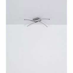 Globo JULES Deckenleuchte LED Chrom, 1-flammig -LED Leuchten Verkäufe globo jules deckenleuchte 67169 24ip 12