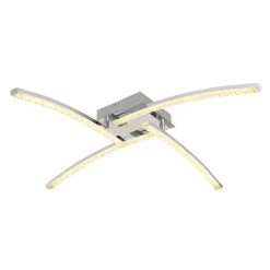 Globo JULES Deckenleuchte LED Chrom, 1-flammig -LED Leuchten Verkäufe globo jules deckenleuchte 67169 24ip 8