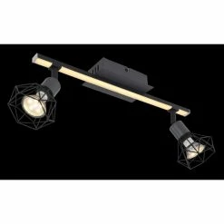 Globo JUTTA Deckenleuchte LED Schwarz, 1-flammig -LED Leuchten Verkäufe globo jutta deckenleuchte 57035 2 8