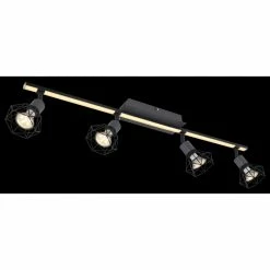 Globo JUTTA Deckenleuchte LED Schwarz, 1-flammig -LED Leuchten Verkäufe globo jutta deckenleuchte 57035 4 5