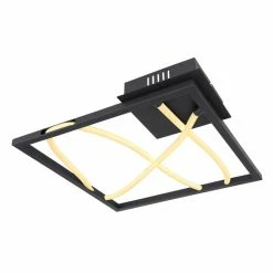 Globo KAIA Deckenleuchte LED Schwarz, 1-flammig