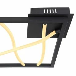 Globo KAIA Deckenleuchte LED Schwarz, 1-flammig -LED Leuchten Verkäufe globo kaia deckenleuchte 65003 20 4
