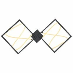 Globo KAIA Deckenleuchte LED Schwarz, 1-flammig -LED Leuchten Verkäufe globo kaia deckenleuchte 65003 30 3