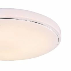 Globo KALLE Deckenleuchte LED Wei&szlig;, 1-flammig, Fernbedienung, Farbwechsler -LED Leuchten Verkäufe globo kalle deckenleuchte 48408 40 3