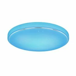 Globo KALLE Deckenleuchte LED Wei&szlig;, 1-flammig, Fernbedienung, Farbwechsler -LED Leuchten Verkäufe globo kalle deckenleuchte 48408 40 6