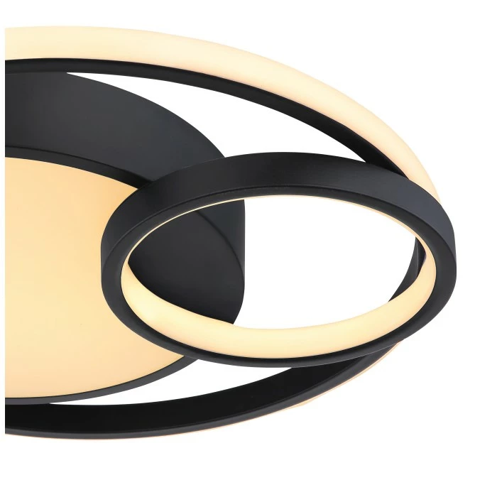 Globo KAMILLA Deckenleuchte LED Schwarz, 1-flammig 3 Globo KAMILLA Deckenleuchte LED Schwarz, 1-flammig – Bild 3