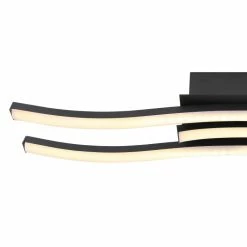 Globo KASIMIR Deckenleuchte LED Schwarz, 1-flammig -LED Leuchten Verkäufe globo kasimir deckenleuchte 67137 18b 4