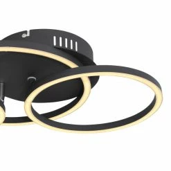 Globo KENDY Deckenleuchte LED Schwarz, 1-flammig -LED Leuchten Verkäufe globo kendy deckenleuchte 67233 30s 4