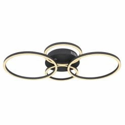 Globo KENDY Deckenleuchte LED Schwarz, 1-flammig -LED Leuchten Verkäufe globo kendy deckenleuchte 67233 40s 3