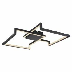 Globo KERASIA Deckenleuchte LED Schwarz, 1-flammig, Fernbedienung