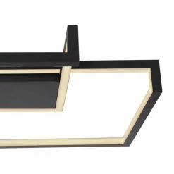 Globo KERASIA Deckenleuchte LED Schwarz, 1-flammig, Fernbedienung -LED Leuchten Verkäufe globo kerasia deckenleuchte 67235 55 4