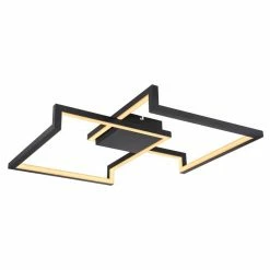 Globo KERASIA Deckenleuchte LED Schwarz, 1-flammig, Fernbedienung -LED Leuchten Verkäufe globo kerasia deckenleuchte 67235 55 5