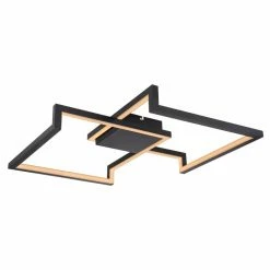 Globo KERASIA Deckenleuchte LED Schwarz, 1-flammig, Fernbedienung -LED Leuchten Verkäufe globo kerasia deckenleuchte 67235 55 7