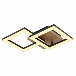 Globo KERRY Deckenleuchte LED Schwarz, 1-flammig 11 Globo KERRY Deckenleuchte LED Schwarz, 1-flammig -LED Leuchten Verkäufe globo kerry deckenleuchte 67280 18 5