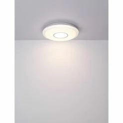 Globo KLEMENS Deckenleuchte LED Wei&szlig;, 1-flammig, Fernbedienung -LED Leuchten Verkäufe globo klemens deckenleuchte 48411 40 7