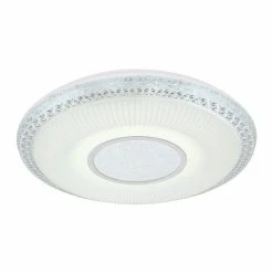 Globo KLEMENS Deckenleuchte LED Wei&szlig;, 2-flammig, Fernbedienung, Farbwechsler -LED Leuchten Verkäufe globo klemens deckenleuchte 48411 40rgb 5